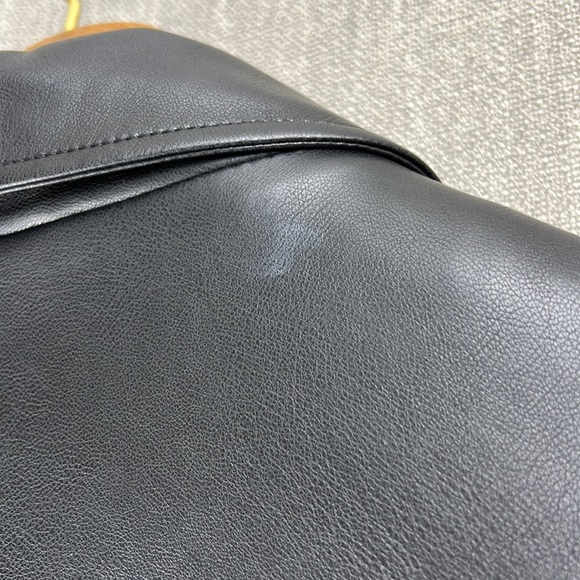 NWT Rebecca Minkoff below Hips Faux Leather Jacket with belt - Picture 7 of 8